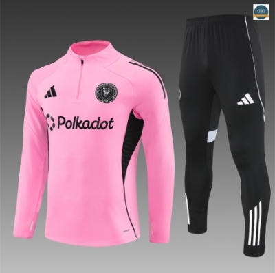 Outlet Chándal Fútbol Inter Miami Enfant Equipación Rosa/negro/Blanco 2025/2026
