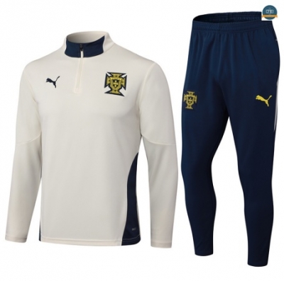 Diseño Chándal Fútbol Portugal Enfant Equipación amarillo/Azul 2025/2026