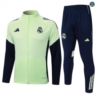 Tienda Chaqueta Chándal Fútbol Real Madrid Enfant Equipación verde/Azul marino 2025/2026