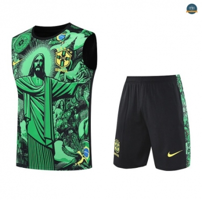 Nuevas sin mangas Brasil Equipación verde/negro 2025/2026