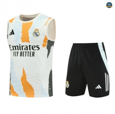 Nuevas sin mangas Real Madrid Equipación Blanco/negro/Azul claro 2025/2026