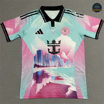 Cfb3 Camiseta futbol Inter Miami Equipación Especial Rosa/Azul 2025/2026
