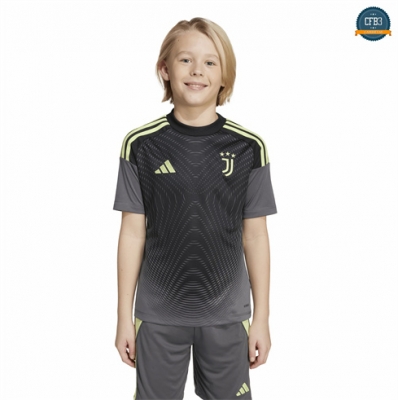 Camiseta futbol Juventus Niño Equipación Portero Negro 2025/2026