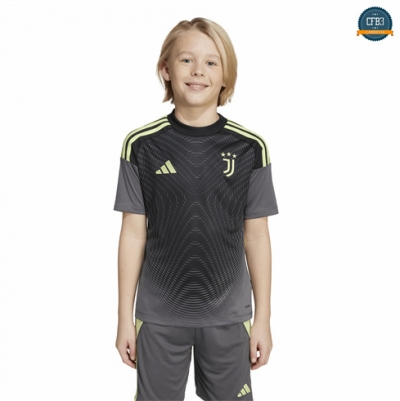 Camiseta futbol Juventus Niño Equipación Portero Negro 2025/2026