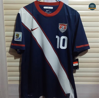 Nuevas Camiseta futbol Retro 2010 Estados Unidos 2ª Equipación