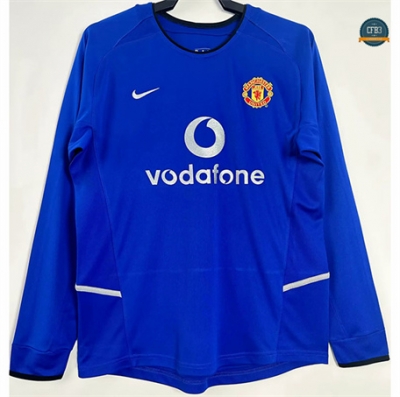 Venta Camiseta Retro 2002-03 Manchester United 3ª Equipación Manga Larga