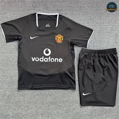 Camiseta futbol Retro 2003-04 Manchester United Niño 2ª Equipación