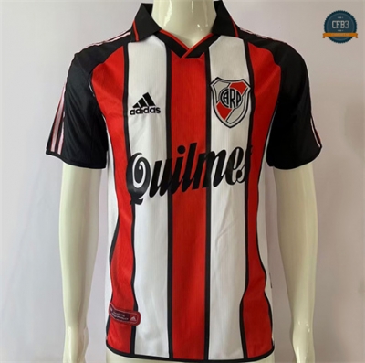 Cfb3 Camiseta futbol Retro 2000-01 River Plate 2ª Equipación