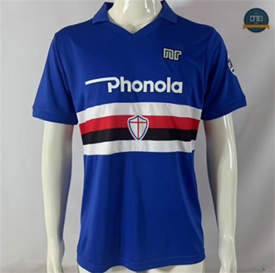 Cfb3 Camiseta futbol Retro 1984-88 Sampdoria 1ª Equipación