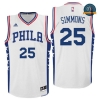 cfb3 camisetas Ben Simmons', Philadelphia 76ers [Blanco]