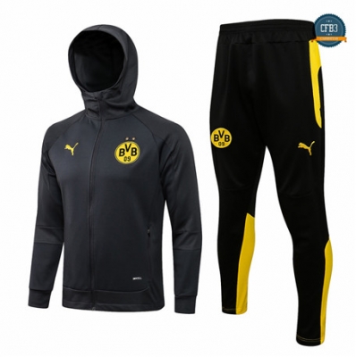 Cfb3 Camisetas Chaqueta Chandal Borussia Dortmund Equipación Sombrero Gris 2021/2022