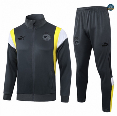 Cfb3 Camiseta Chaqueta Chándal Borussia Dortmund Equipación gris 2024/2025