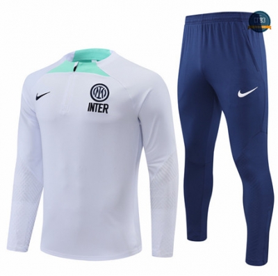 Cfb3 Camiseta Chándal Inter Milan Equipación Blanco/Azul 2022/2023 C268