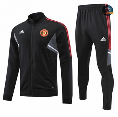 Cfb3 Camiseta Chaqueta Chandal Manchester United Equipación Negro 2022/2023 f135