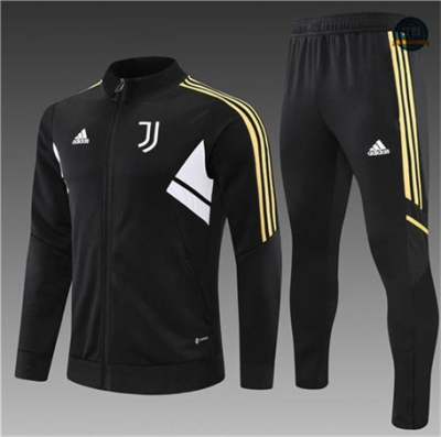 Cfb3 Camiseta Chaqueta Chándal Niños Juventus Equipación Negro 2022/2023 C367