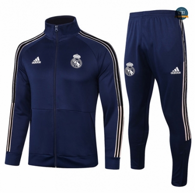 Cfb3 Chaqueta Chándal Real Madrid Equipación Azul Profundo Cuello alto 2020/2021