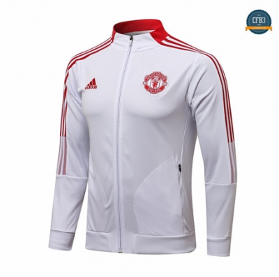 Cfb3 Chaqueta Manchester United Equipación Blanco Col Haut 2021/2022