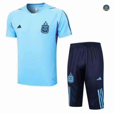 Crear Cfb3 Camiseta Entrenamiento Argentina + Pantalones Cortos Equipación Azul 2023/2024 tienda