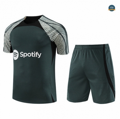 Nuevas Cfb3 Camiseta Entrenamiento Barcelona + Pantalones Cortos Equipación Verde 2023/2024 replicas