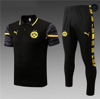 Cfb3 Camiseta polo Borussia Dortmund + Pantalones Equipación Negro 2022/2023 C405