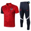 Cfb3 Camisetas Entrenamiento Francia Polo + Pantalones Rojo Rayos 2020/2021
