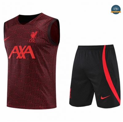 Cfb3 Camiseta Liverpool Chaleco Pantalones Equipación Rojo/Negro 2022/2023 C546