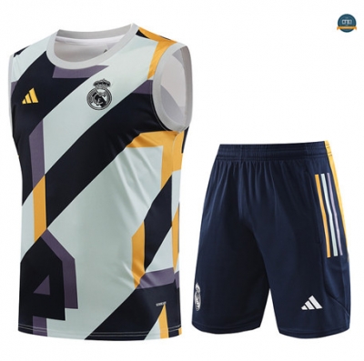 Outlet Cfb3 Camiseta Entrenamiento Real Madrid Chaleco Pantalones Equipación Negro 2023/2024 tienda