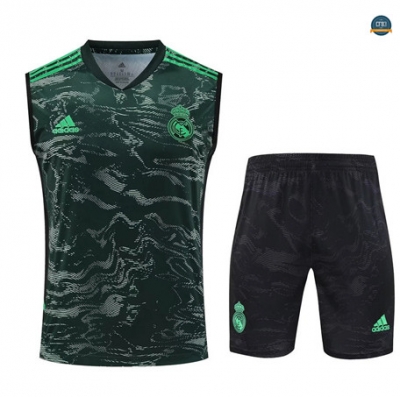 Diseñar Cfb3 Camiseta Entrenamiento Real Madrid Chaleco Pantalones Equipación Verde 2023/2024 baratas