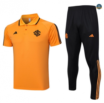 Comprar Cfb3 Camiseta Entrenamiento SC Internacional Polo + Pantalones Equipación Naranja 2023/2024 baratas