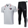 Nuevas Cfb3 Camiseta Entrenamiento Sao Paulo Polo + Pantalones Equipación Gris 2023/2024 replicas