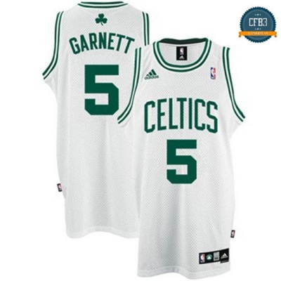 cfb3 camisetas Garnett Boston Celtics [Blanco y verde]