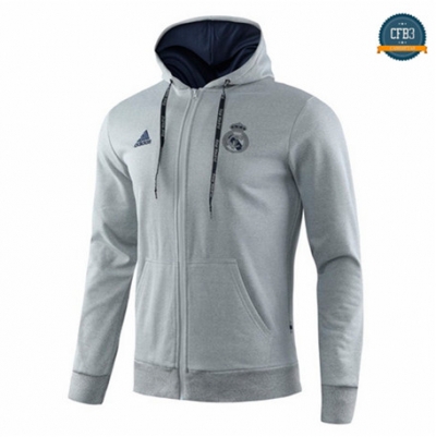 Camiseta Chaqueta Sombrero Q104 Real Madrid Equipación Blanco 2019/2020