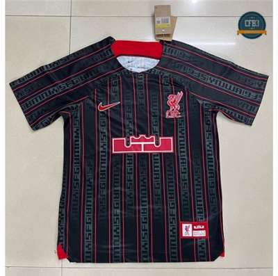 Tailandia Cfb3 Camiseta Liverpool Equipación Entrenamiento Negro 2022/2023