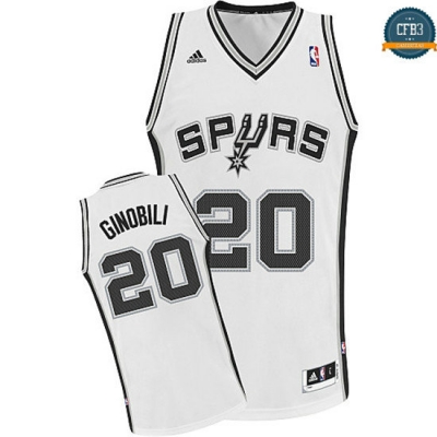 cfb3 camisetas Manu Ginobili, San Antonio Spurs [Blanco]