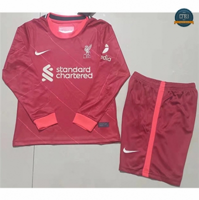 Cfb3 Camiseta Liverpool Niños 1ª Equipación Manga larga 2021/2022