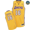 cfb3 camisetas Pau Gasol, Los Angeles Lakers [Dorada]