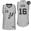 cfb3 camisetas Pau Gasol, San Antonio Spurs - Gray