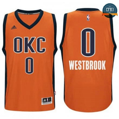 cfb3 camisetas Russell Westbrook, OKC Alternate - Sunset