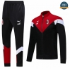 Cfb3 Camisetas B032 - Chaqueta Chandal AC Milan Negro/Rojo/Blanco 2019/2020