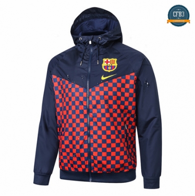 Cfb3 Camisetas B063 - Chaqueta Rompevientos Barcelona Azul Oscuro/Rojo 2019/2020