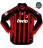 Camiseta 2006-07 AC Milan Manga Larga 1ª Equipación