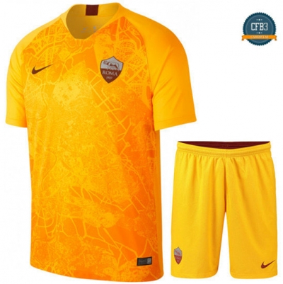 Camiseta AS Roma 3ª Equipación Junior Amarillo 2018