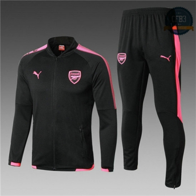 Chaqueta Chándal Arsenal Negro 2017