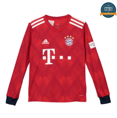 Camiseta Bayern Munich 1ª Equipación Niños Manga Larga 2018 2019