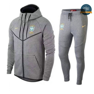 Chaqueta Chándal Brasil Gris 2018 Tech Fleece Windrunner