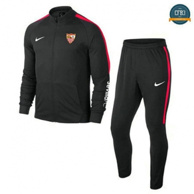 Chaqueta Chándal Sevilla Negro 2018/2019