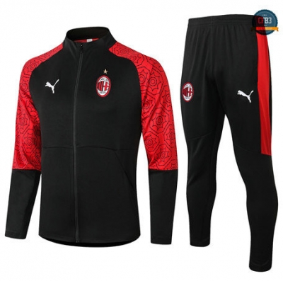 Cfb3 Chaqueta Chandal AC Milan Equipación Negro 2020/2021