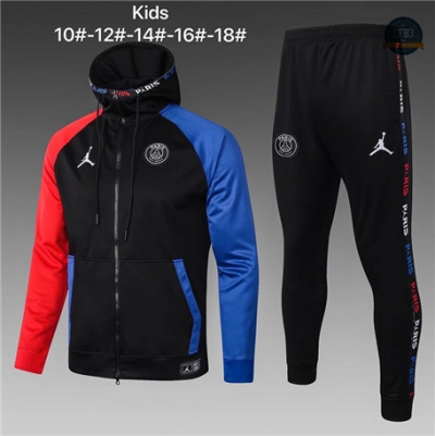 Cfb3 Chaqueta Chándal PSG Jordan Niños Sombrero Negro 2020/2021