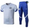 Cfb3 Camisetas Entrenamiento Chelsea + Pantalones Gris claro 2020/2021