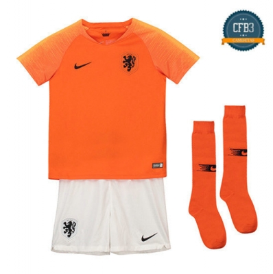 Camiseta Países Bajos 1ª Equipación Niños 2018